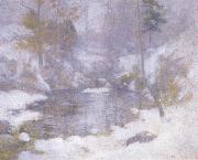 John Henry Twachtman Winter Harmony oil on canvas